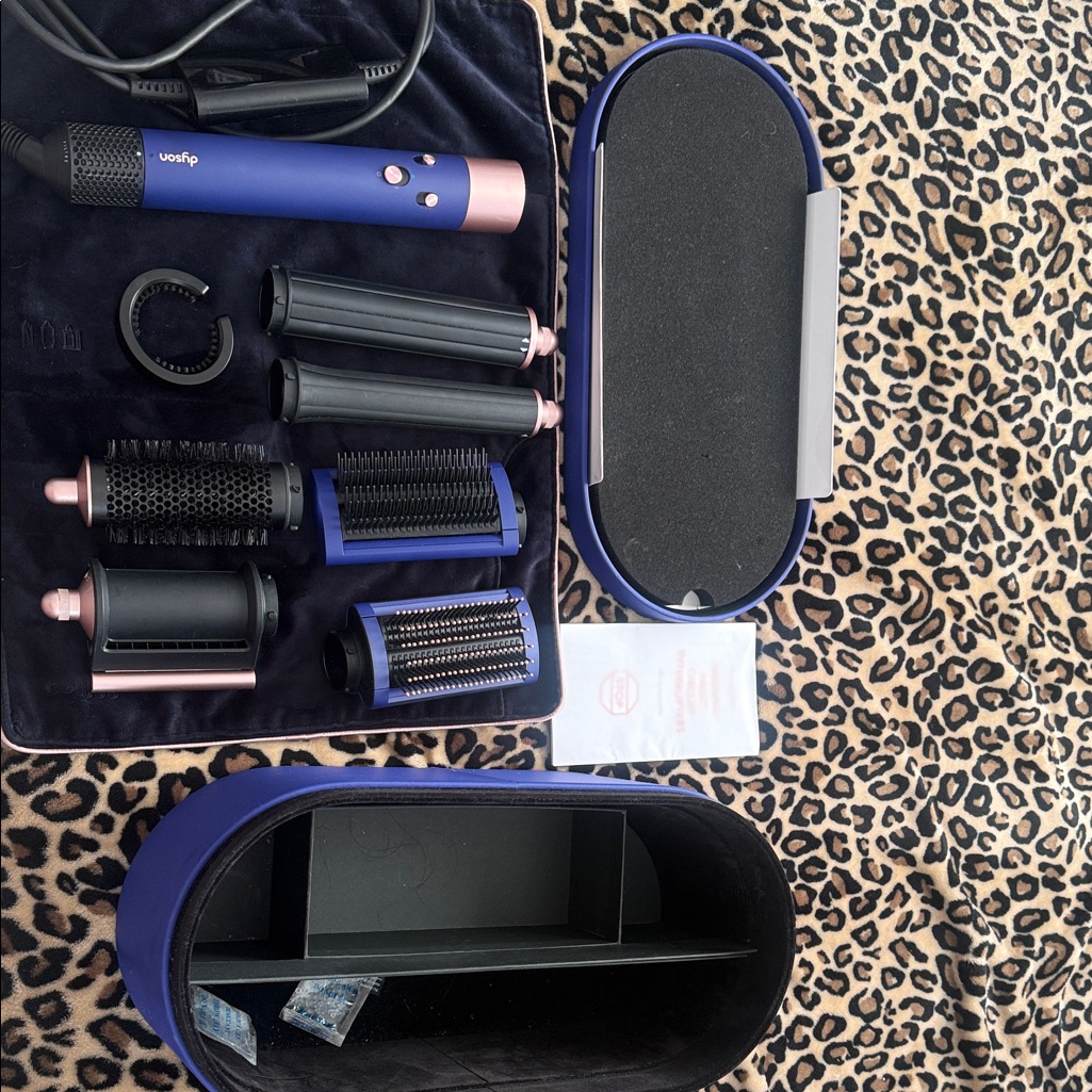Dyson Hair Styling Set In Blue And Pink